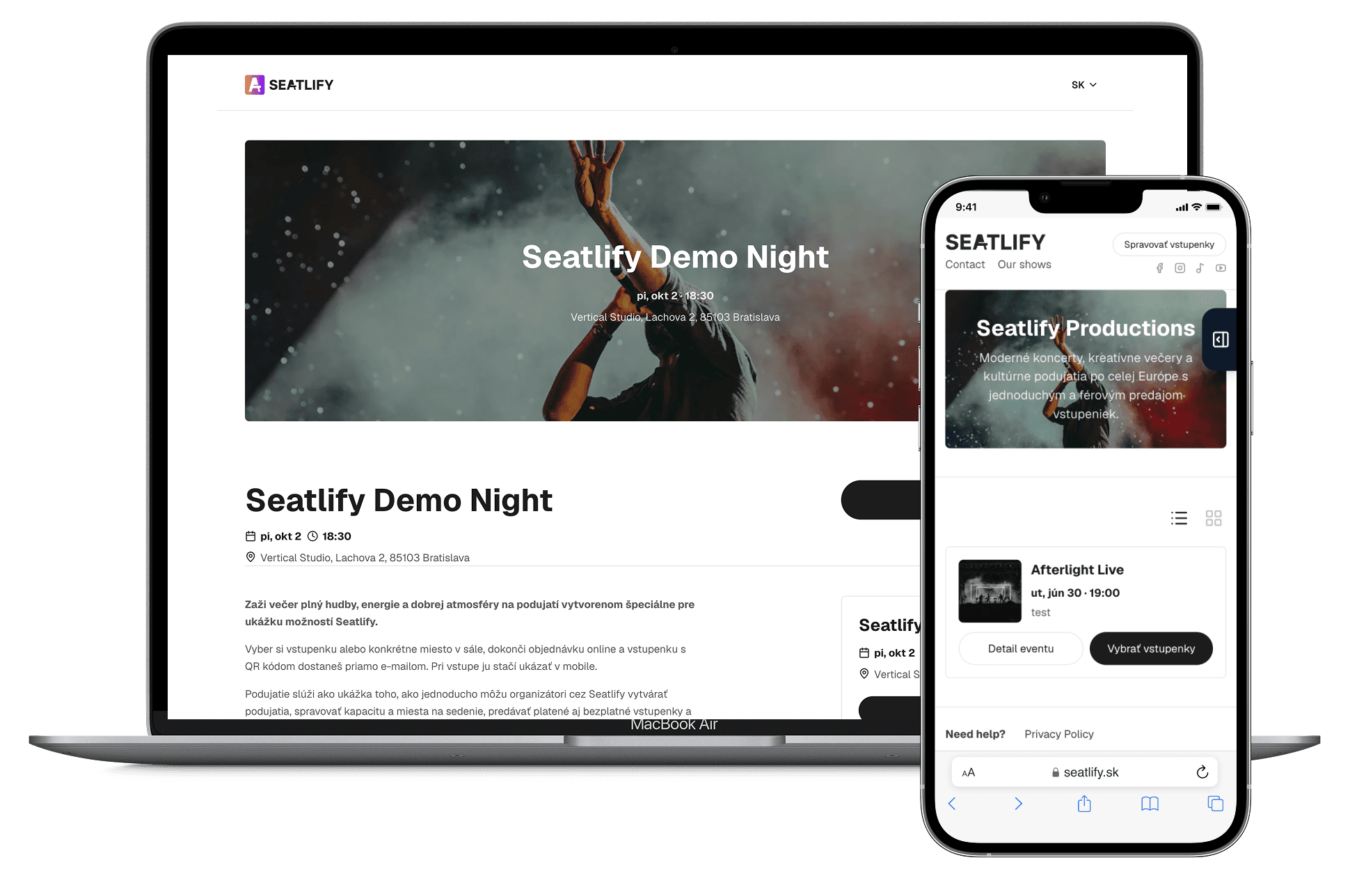 Organizer dashboard